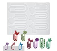 Compact Resin Mold, Portable Bookmark Maker, Secure Silicone Casting Tool, Paper Clip Book Craft Organizer, Creative Hobby Gear for Students, Teachers, Women, Men, Teens, 20x13.5x4cm