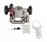 Compact Router Plunge Base Kit | 3 Preset Depth Stops & Clear Debris Guard | Double Handle Trimming Machine for Woodworking/Milling/Carving | Aluminum Alloy Construction