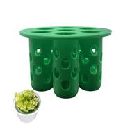 Compact Seedling Trays - Hydroponic Planting Holder Tool, 10 Cell Germination Rack with Grip, Resin Nursery Pair with Drainage, Gardening Supply Accent, Starter Kit for Balcony, Patio, Greenhouse