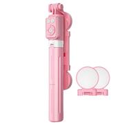 Compact Selfie Stand | Wireless Remote Selfie Stick | Multi-Functional Tripod, Travel-Friendly Selfie Stick, Brightening Selfie Light, Lightweight Phone Tripod, Selfie Stick for Travel