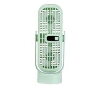 Compact Small Desk Fan, Portable Rotatable Tabletop Cooler, Rechargeable Electric Cooling Device for Dorm, Bedroom, and Office, Necessary Hot Weather Accessory
