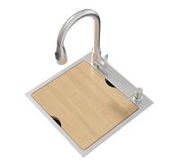 Compact Stainless Steel Handmade Caravan Kitchen Sink 41 x 41 cm Hidden Design with Multiple Faucet Options Small Spaces And Efficient Bar Setup