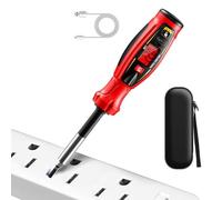 Compact Tester Electric, Non-Contact Alarm, Secure Live Wire Detector, Screwdriver Tool Garage Workshop, Multi-Use Light Fixture HVAC Organizer, Safety Gear for Electricians, Mechanics, Handymen