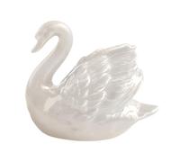 Compact Toilet Covers, Elegant Swan Figurine, 3.94 Inch Swan Toilet Bolt with Sturdy Feature, Compact Funny Toilets Screw, Ceramic Ornament with Stylish Design, Bathroom Accessory for Dorm Office