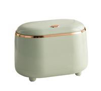Compact Trash Can, Aesthetic Mini Waste Basket, 19x12.5x14cm Office Bin with Press Top Design, Small Garbage Can with Push Button Activation Function, Home Waste Storage, Desk Bin for Tabletop