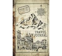 Compact Travel Journal European Village Vintage Sketch Edition | Adventure Diary for 20 Destinations: 5.25" x 8" (13.34 cm x 20.32 cm)