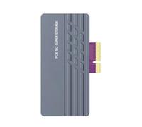 Compactly PCIe5.0 a NVMe - Tarjeta de expansión de disco sólido PCIe5.0 a convertidores de disco sólido con características multiprotección disipador de calor de aluminio