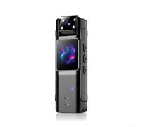 Compacto 1080P para Mini Body Cam con objetivo giratorio de 180°, grabador de vídeo portátil con pantalla de 1,3 pulgadas y visión nocturna para exteriores, deportes, seguridad y uso (P1 WiFi Full set