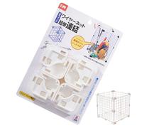 Compacto Cube Fasteners - Wire Joiners for Home Organization | Tight Lock with Reinforced Design & Multi Purpose Assembly Features for Apartment, Kids Room, Office and Pet Habitat 2.4x2.4cm