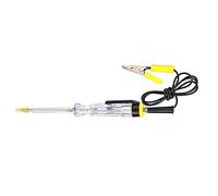 Compacto probador de circuitos de coche con alambre flexible y abrazadera/soporte, DC 6 V-12 V-24 V de luz de prueba de lámpara de prueba para la luz inversa del coche de material de cobre