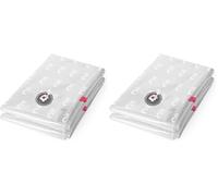 Compactor ASPISPACE - Set de 2 Bolsas de Compresión al Vacío XL, 80x130 cm, Transparente, Reutilizables hasta 100 Veces (Paquete de 2)