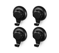 Compactor BESTLOCK Black Set de 4 Ganchos, Sin Necesidad de Taladro, Resistente al Óxido y 100% Impermeable