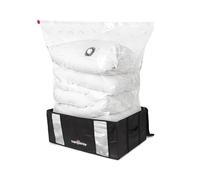 Compactor - Cajas almacenaje al vacío ropa, edredones, nórdicos, almohadas. Pack 3 Talla XXL. Organizador armario con bolsa al vacío ropa integrada, compresión con aspiradora. Ahorra espacio. Negro