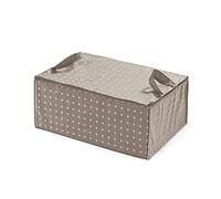Compactor Funda almacenaje con cremallera y asas, Gama Rivoli, Color beige, Tamaño: 70 x 50 x 30 cm, Capacidad para 1 edredón doble, RAN4566_B