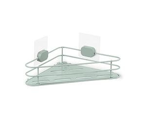 Compactor GRENA, Estantería Esquinera Auto Adhesiva, Verde, Metal Recubierto en Polvo, 32x25x13 cm