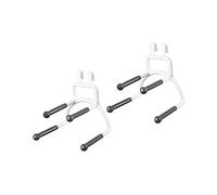 Compactor Juego de 2 Soportes de Corbata diseñados para ser Usados con los rieles de extensión Xtend. Material: Metal Lacado. Color Blanco. Dim. 7.5 x 7.5 x 7.3 cm. RAN8833