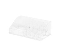 Compactor Organizador de cosméticos con múltiples Compartimentos, Transparente, Fabricado en poliestireno, Tamaño 22.3 x 12.7 x 8 cm, RAN5051