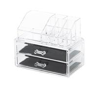 Compactor - Organizador maquillaje y bisutería, Transparente, 18.8 x 11.7 x H.15.8 cm, RAN5048