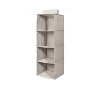 Compactor Organizador de Suéteres de 4 Niveles Oxford, 30x30x94(h) cm, Gris, Polycotton, Fácil de Colocar con Velcro