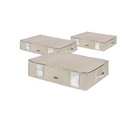 Compactor RAN8824 - Juego de 3 fundas de almacenaje al vacío (beige, L, 50 x 65 x 15,5 cm), color beige