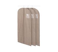 Compactor Set de 3 Bolsas para Vestidos Rivoli, Beige - 60x137 cm, Material No Tejido 75G, con Asa para Transporte