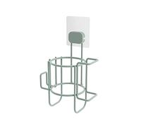 Compactor - Soporte para secador de Pelo Adhesivo sin Taladro, Metal con Recubrimiento en Polvo, reposicionable, 16.8 x 12.2 x 26 cm, Verde, tamaño L, GRENA