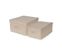 Compactor Storage Boxes, 75GSM NONWOVEN, 1.8MM Cardboard, Brown/White, Assorted