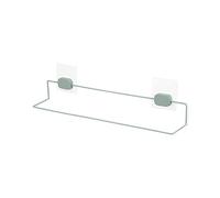 Compactor - Toallero Adhesivo sin Taladro reposicionable GRENA, tamaño L, 50 x 6,5 x 15 cm, Metal con Recubrimiento en Polvo, Color Verde