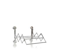 Compactor Toallero Extensible. Gama surelock. Fijación Mediante Ventosa. Fabricado con Caucho, plástico y Acero Cromado. Color Plata. Tamaño: 46 x 33 x 10 cm. RAN5120