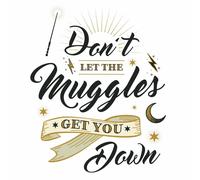 Compaeros de cuarto RMK3608GM Harry Potter Muggles Cita Peel and Stick Giant Wall Decals