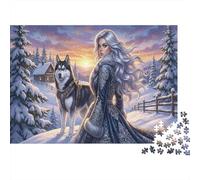 Compañero de la Selva Puzzle 1000 Piezas Adultos Y Niños,Anti-estrés,Regalo Ideal,Deco Pared Husky,Desafío,Premium,Cartón,14 Años+,Rompecabezas,Relax,Reto,Educativo 38x26cm