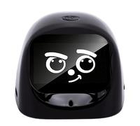 Compañero Inteligente de Robot de Escritorio con Inteligencia Artificial y Respuestas Animadas para Espacios de Trabajo, Automóviles o Regalos: Material ABS y Diseño Divertido (Black)