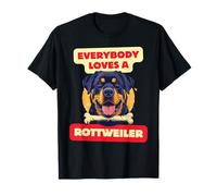 Compañero leal: Todo el mundo ama a un Rottweiler - para hombres, Camiseta