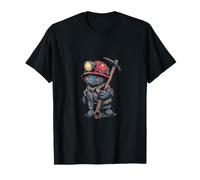 Compañero Minero con Casco Y Lámpara De Minero. Camiseta