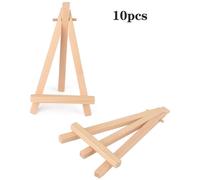 Compañeros creativos para lienzos, mini caballetes de exhibición de madera para fines decorativos, plegables, de madera maciza de pino de ca