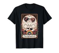 Compañeros de cuarto Vintage Tarot Orgullo Lesbianas Arte Camiseta