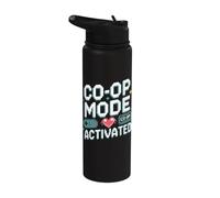 Compañeros de juegos de pareja de jugadores a juego Stainless Steel Insulated Water Bottle