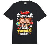 Compañeros de Viaje de Pareja a Juego para Esposo y Esposa de por Vida Comfort Colors Adult Heavyweight T-Shirt