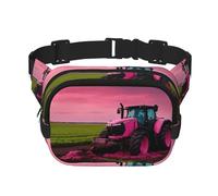 Company Farm - Cangurera con estampado de tractor para mujeres y hombres, con correa ajustable para viajes, senderismo, ciclismo