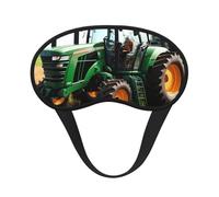 Company Farm - Cubreojos ajustable con estampado de tractor para dormir, cómodo, sin presión y transpirable
