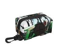 Company Farm - Dispensador de bolsas para excrementos de perro con diseño de tractor pequeño con cremallera y mosquetón