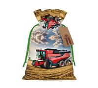 Company Farm Tractor - Bolsas de regalo reutilizables con cordón para Navidad, para fiestas de Navidad