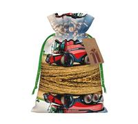 Company Farm Tractor - Bolsas de regalo reutilizables con cordón, perfectas para vacaciones y fiestas