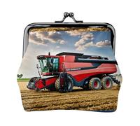 Company Farm Tractor - Cartera pequeña con diseño de tractor de granja, bolsa compacta para aventuras de camping y viajes de pesca, Negro -, Talla única, Art Deco