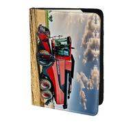 Company Farm Tractor - Funda de piel para tarjetas, accesorios de viaje, funda para pasaporte para mujeres y hombres, Negro -, Talla única