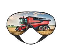 Company Farm Tractor - Máscara de ojos de doble cara con estampado de tractor, suave y bloqueo de luz para mejorar la calidad del sueño