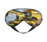 Company Farm Tractor - Máscara de ojos de doble cara con estampado de tractor, suave y bloqueo de luz para mejorar la calidad del sueño