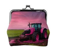 Company Farm Tractor - Monedero para mujer, monedero pequeño con cierre de beso, para monedas, tarjetas, objetos pequeños