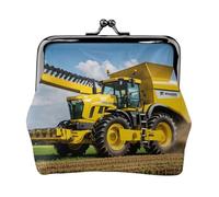 Company Farm Tractor - Monedero para mujer, monedero pequeño con cierre de beso, para monedas, tarjetas, objetos pequeños