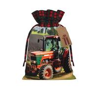 Company Farm Tractors - Bolsas de regalo con cordón para Navidad, decorativas, para envolver regalos